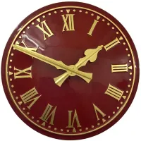 Garstang Outdoor Clock Service red dial