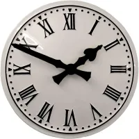 Garstang Outdoor Clock Service white dial