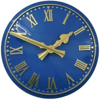 Garstang Outdoor Clock Service blue dial